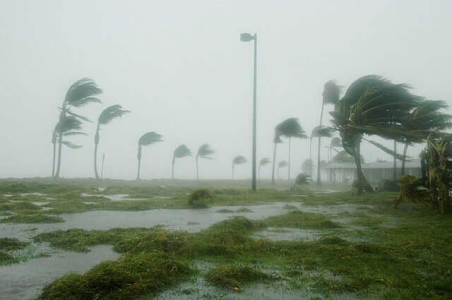 台風の写真